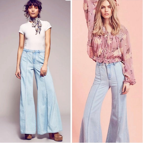 Free People Denim - Free People Gilmore Landon Wideleg Jeans